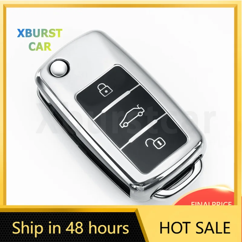 

Styling Mouldings TPU Shell For VW Volkswagen Beetle Caddy Tiguan Polo Golf Passat Skoda Octavia Kodiaq Seat Leon Altea Car Key