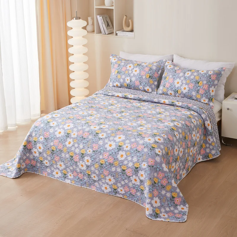 

Cotton Bedspread Air Conditioner Quilt, Double Sided Sheet, Bed Covers, Sofa Blanket, Bed Linen, Quilted Cubre Cama, No Pillowca