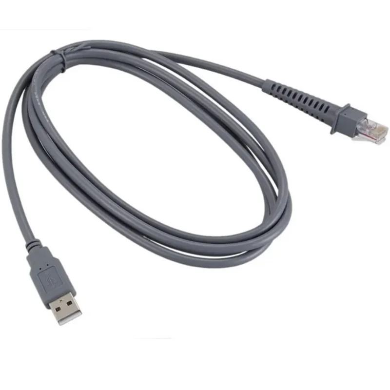 

【2025 НОВИНКА】3-метровый USB-кабель USB-A «папа» к RJ45 для Datalogic CAB4120 QD2130 QD2110 GPS4490 сканера штрих-кода