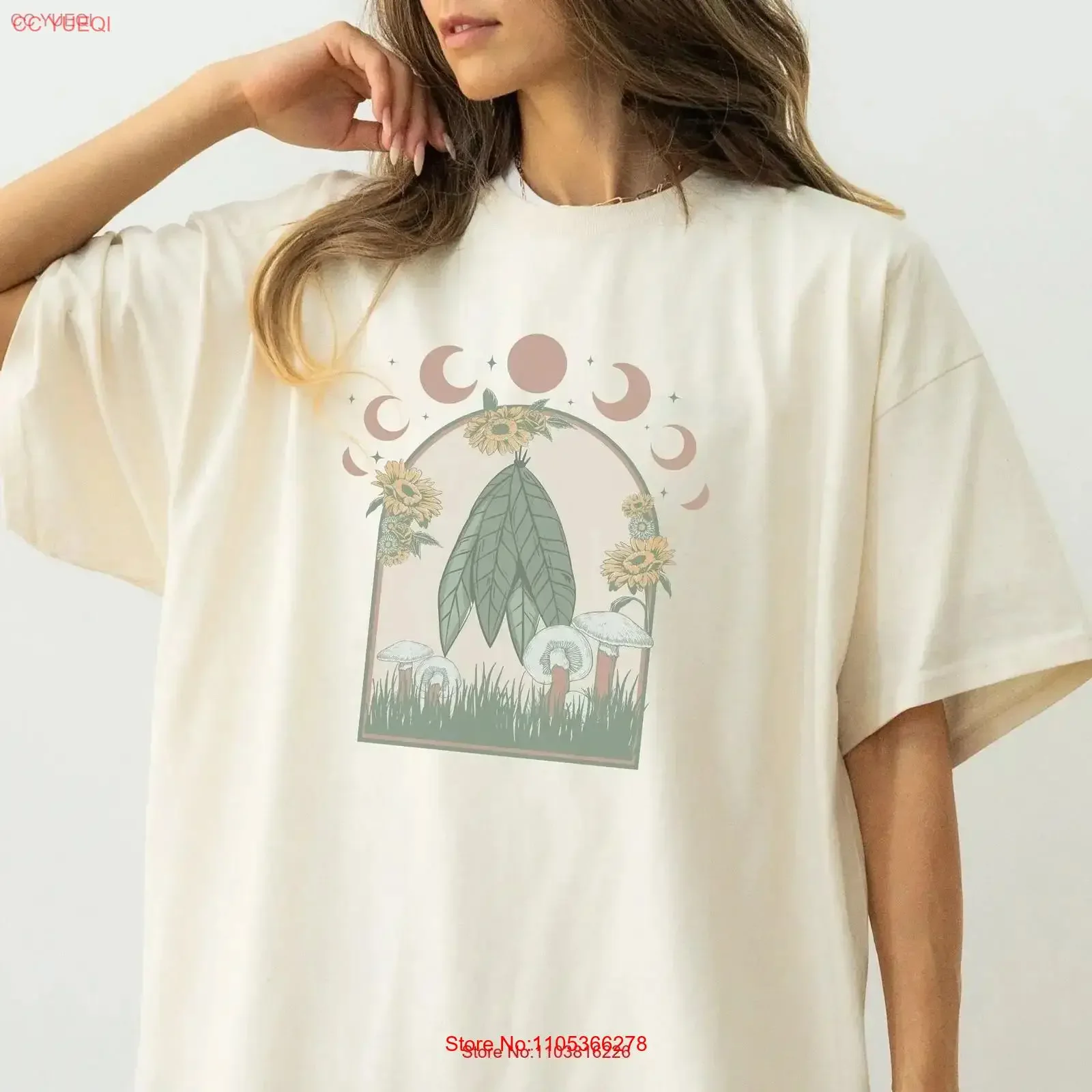Camiseta Hape: En mi era de curación, Cultura de Hongos, Micología, Ropa Estilo Cottage Core, Hierbas, Tabaco, Fase Lunar, Soft Girl, vintage, hombre