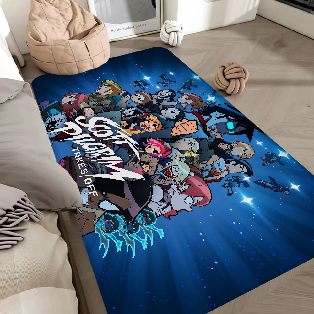 

S-Scott Pilgrim Floor Mat Rectangle Anti-slip Home Soft Badmat Front Door Indoor Outdoor Mat Hotel Decor Mat