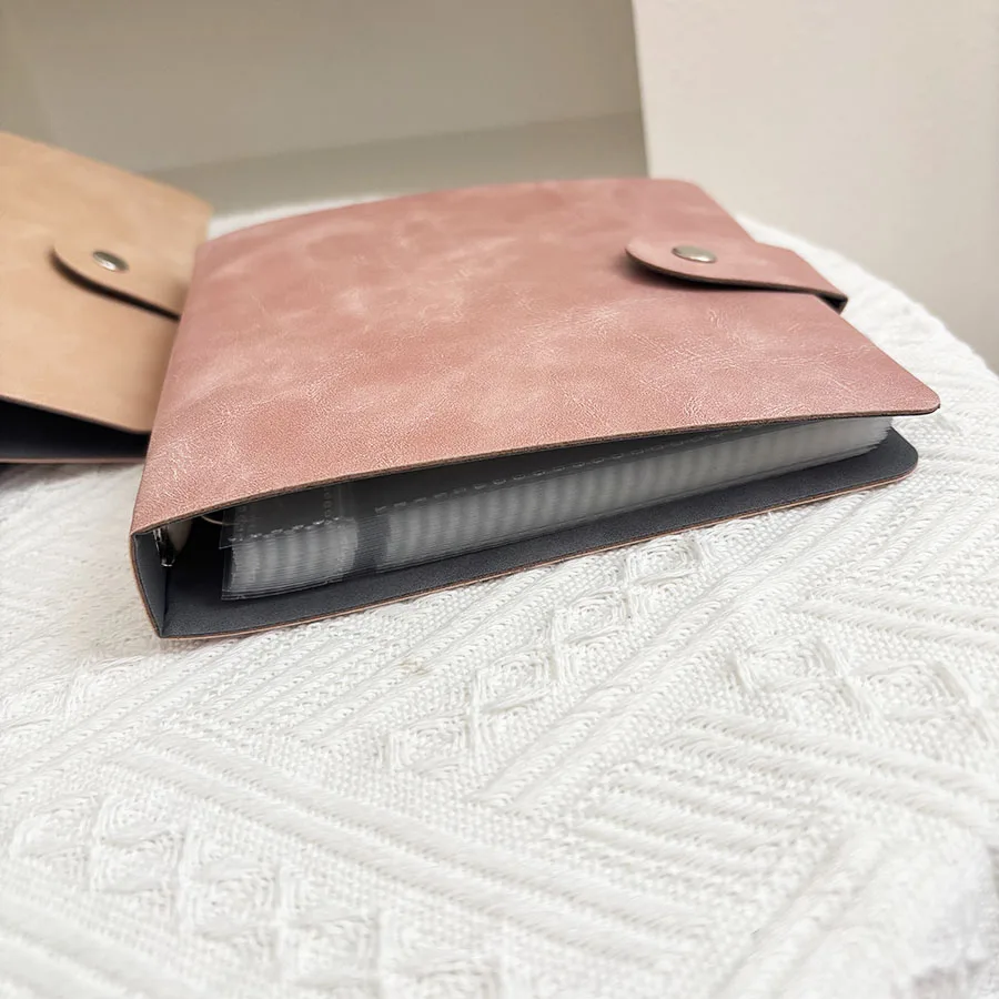 1 Set Loseblatt-Sammelbuch, PU-Samenbeutel mit 50 Taschen, quadratisch, 2 Löcher, Binder, Pflanzensamen, Aufbewahrung, Umschläge, Organizer, Halter – Detail 13