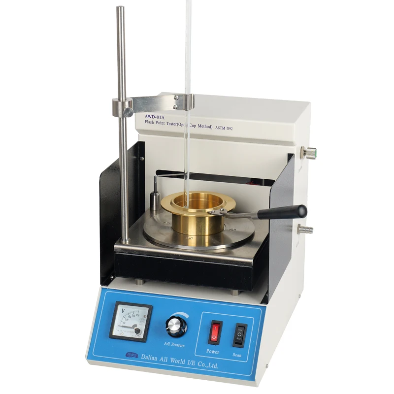 

AWD-01A Semi-Automatic Lab Automated Cleveland Open Cup Flash Point Testing Equipment ASTM D92