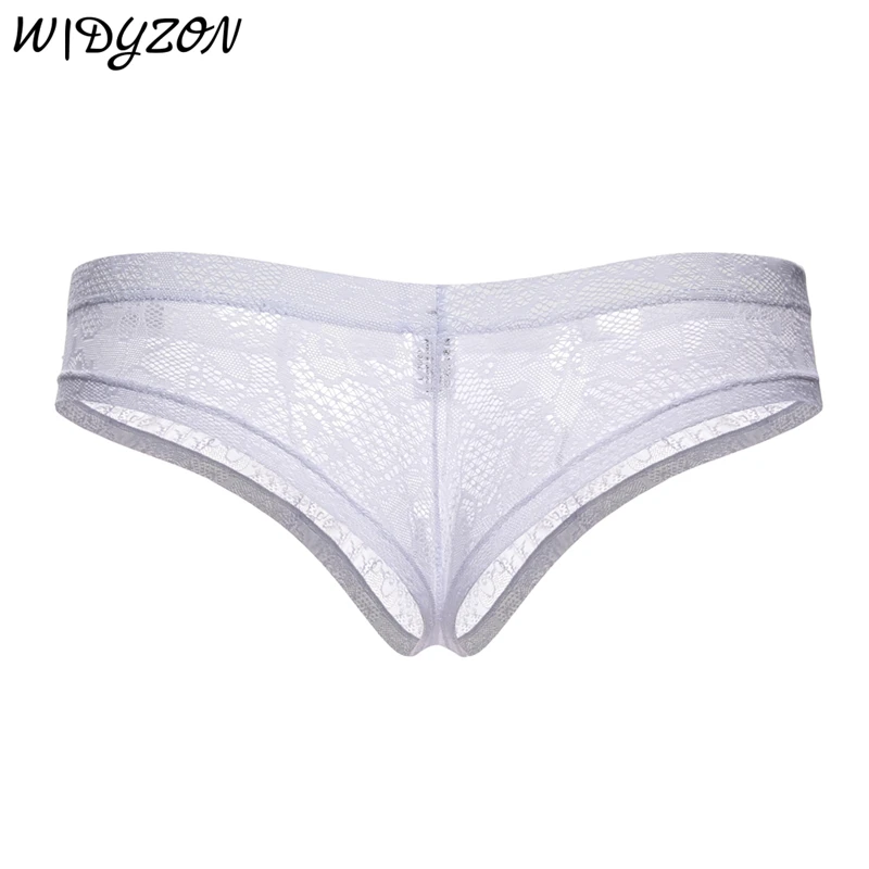 Gay Sexy Underwear Men Thong Men Lace G Strings Thongs Underwear Sissy Tanga Hombre See Through Bikini Briefs Men Bikini Cueca