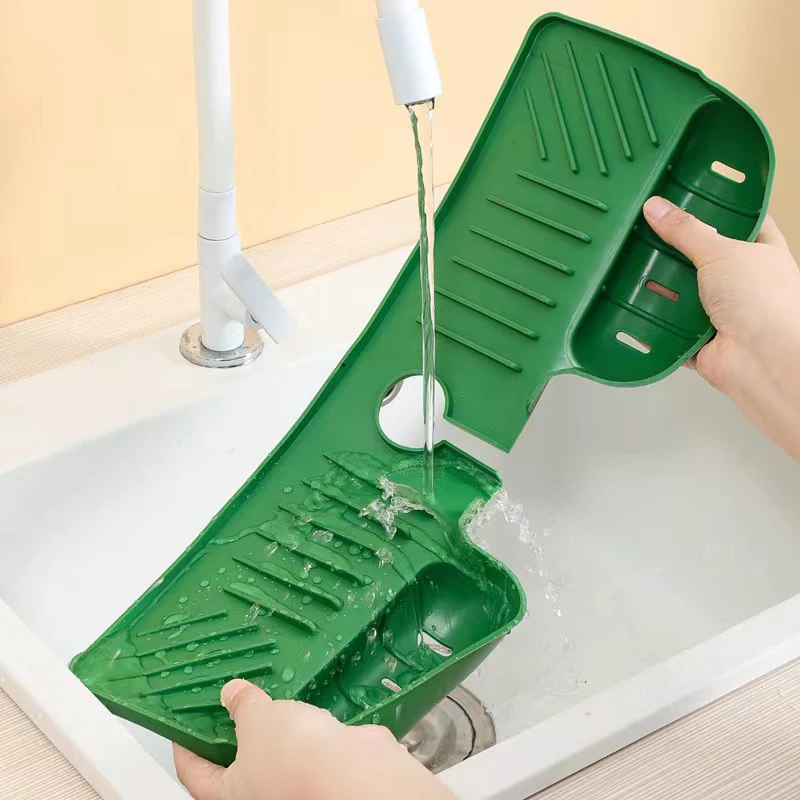 Home Kitchen Silicone Sink Storage Drainage Organizer Multifunctional Table Splash-proof And Mold-proof Mats