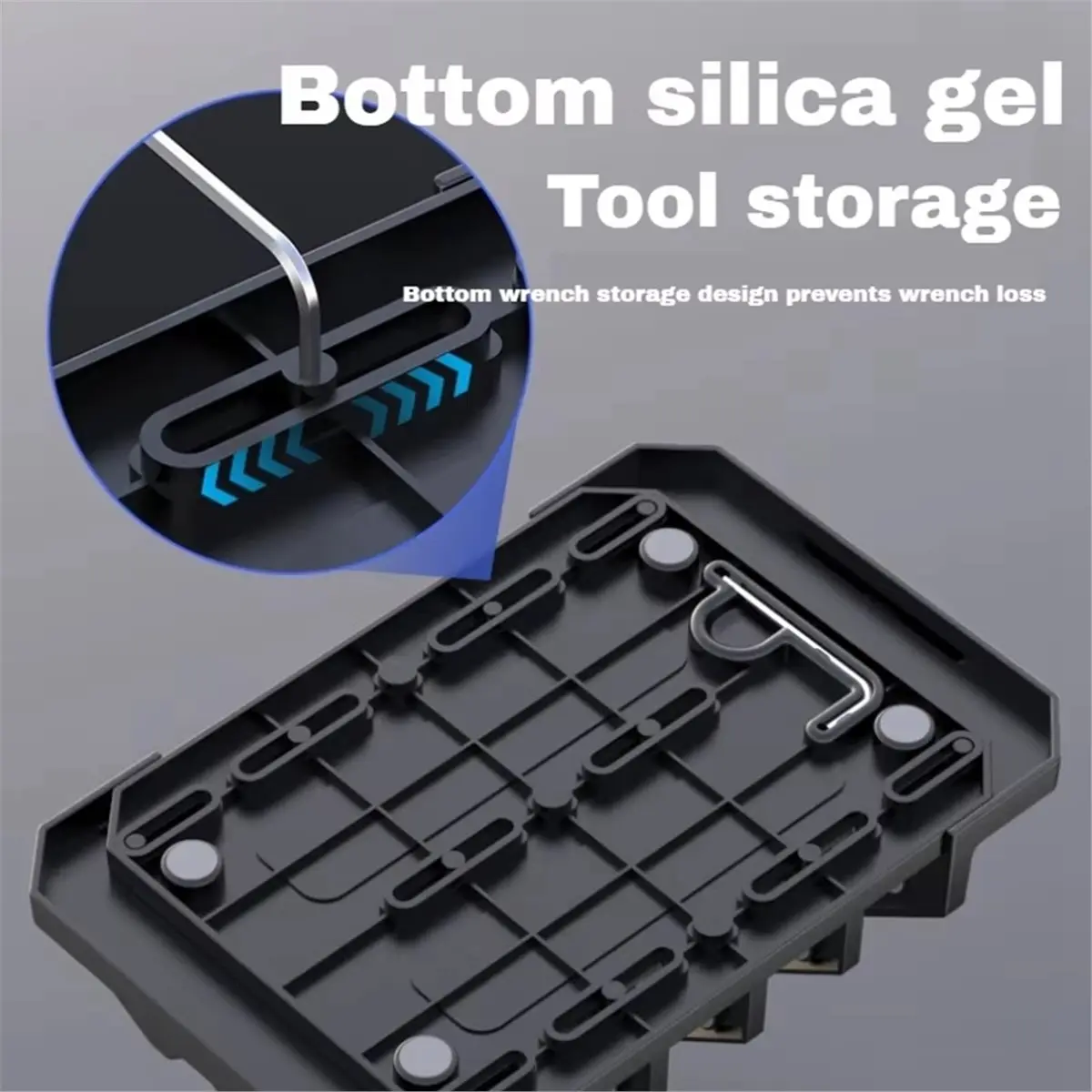 2026 New Vertical Laptop Stand Holder Adjustable Desktop Notebook Dock for Phone for Tablet 3In1 Storage Holder A