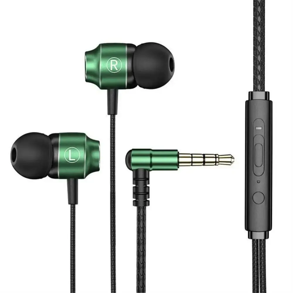 

Portable 3.5mm In-ear Headphones in Ear High Definition Wired Headset Noise Canceling Stereo Earphone