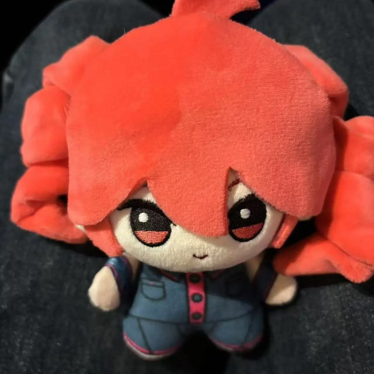 Gefüllte 10 cm hübsche Mädchen Kasane Teto bedruckter Körper Kawaii Baumwollpuppe Plüschtier COS Geburtstagsgeschenk oder süßer Rucksackanhänger