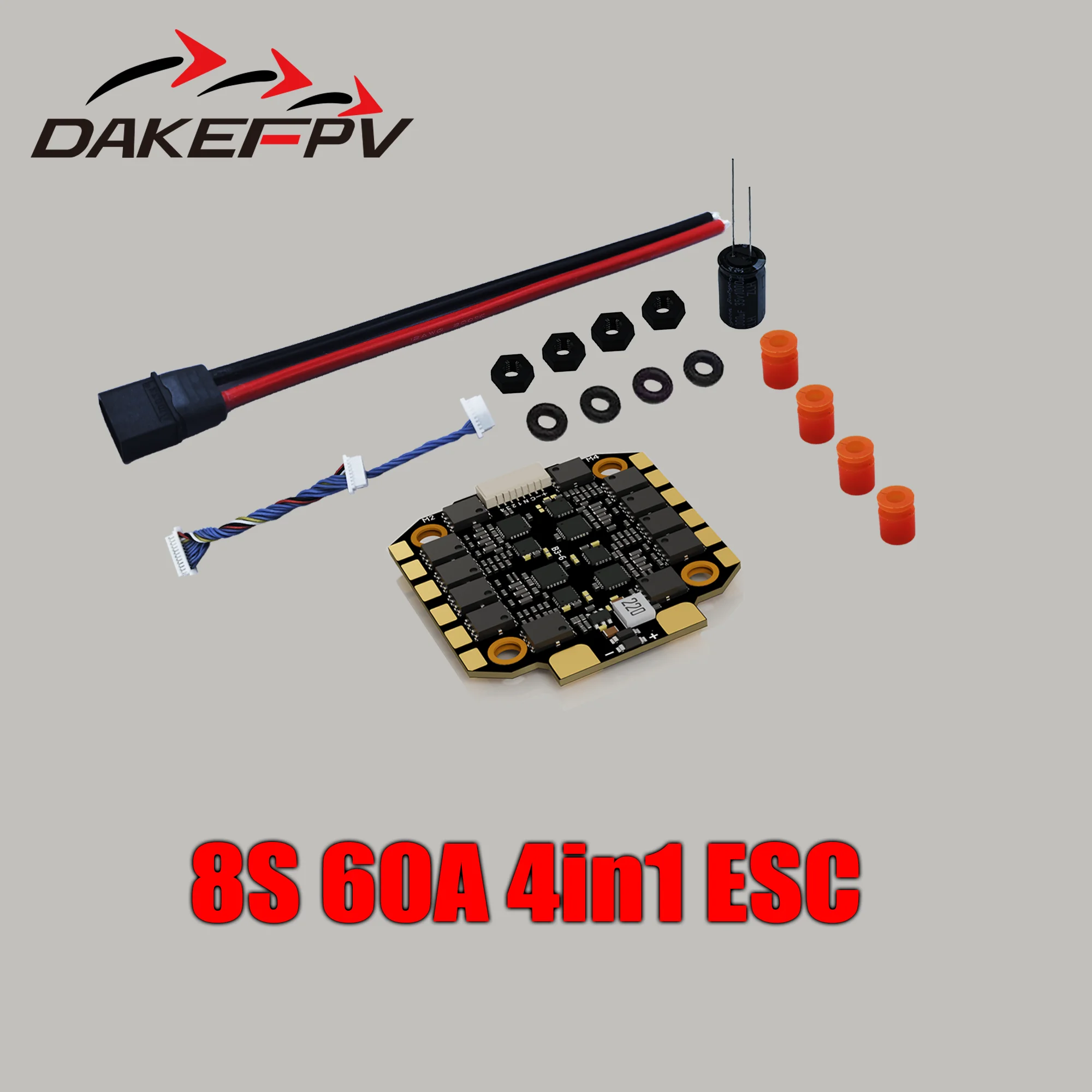 DAKEFPV H743 Flight Controller and ESC Combo for FPV Drone, Betaflight H7FC & 4in1 70A ESC, Support 3-12S, for Analog HD System image 3