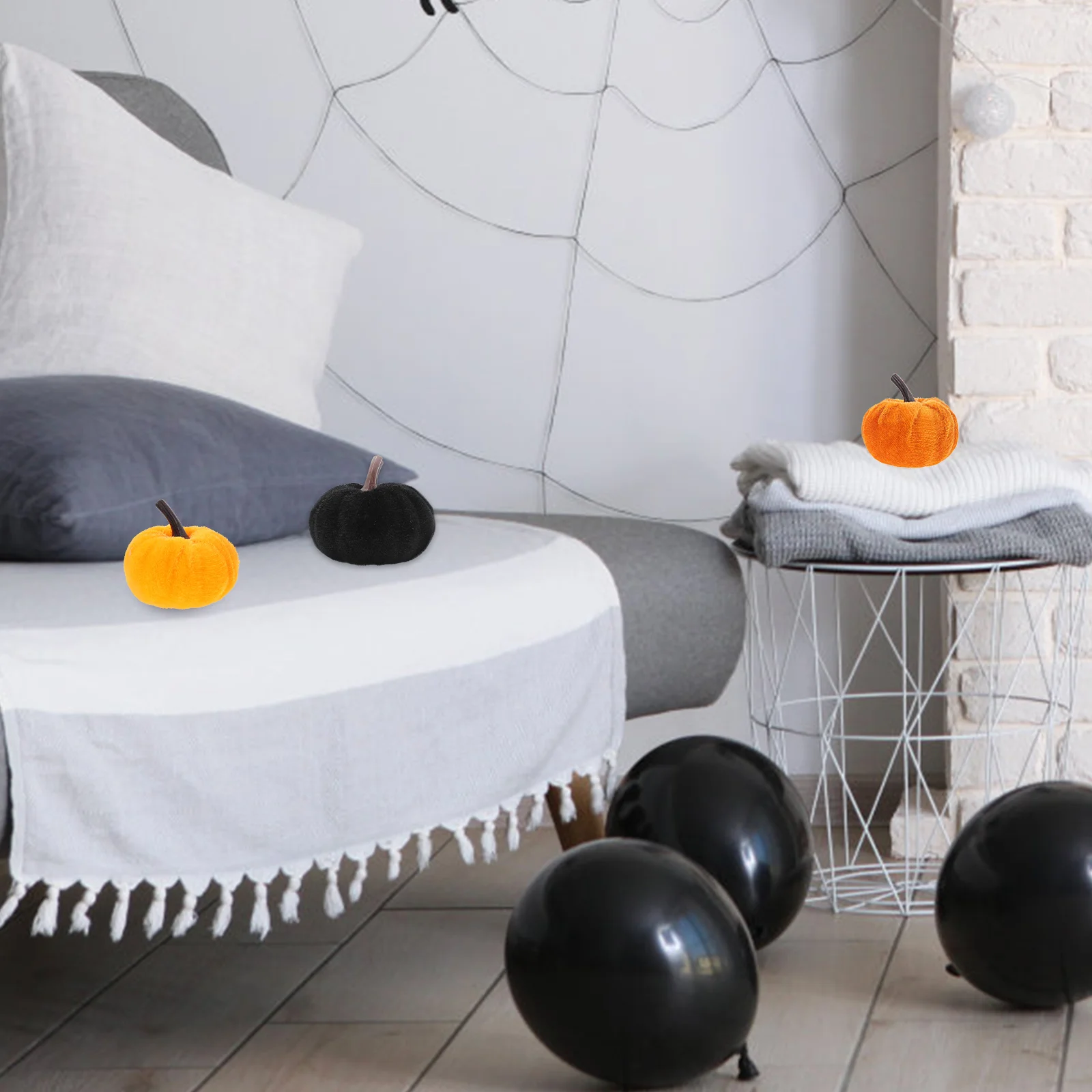 

10Pcs Artificial Pumpkin Ornament Rustic Farmhouse Style Easy Use Creative Design Warm Atmosphere Festival Decor