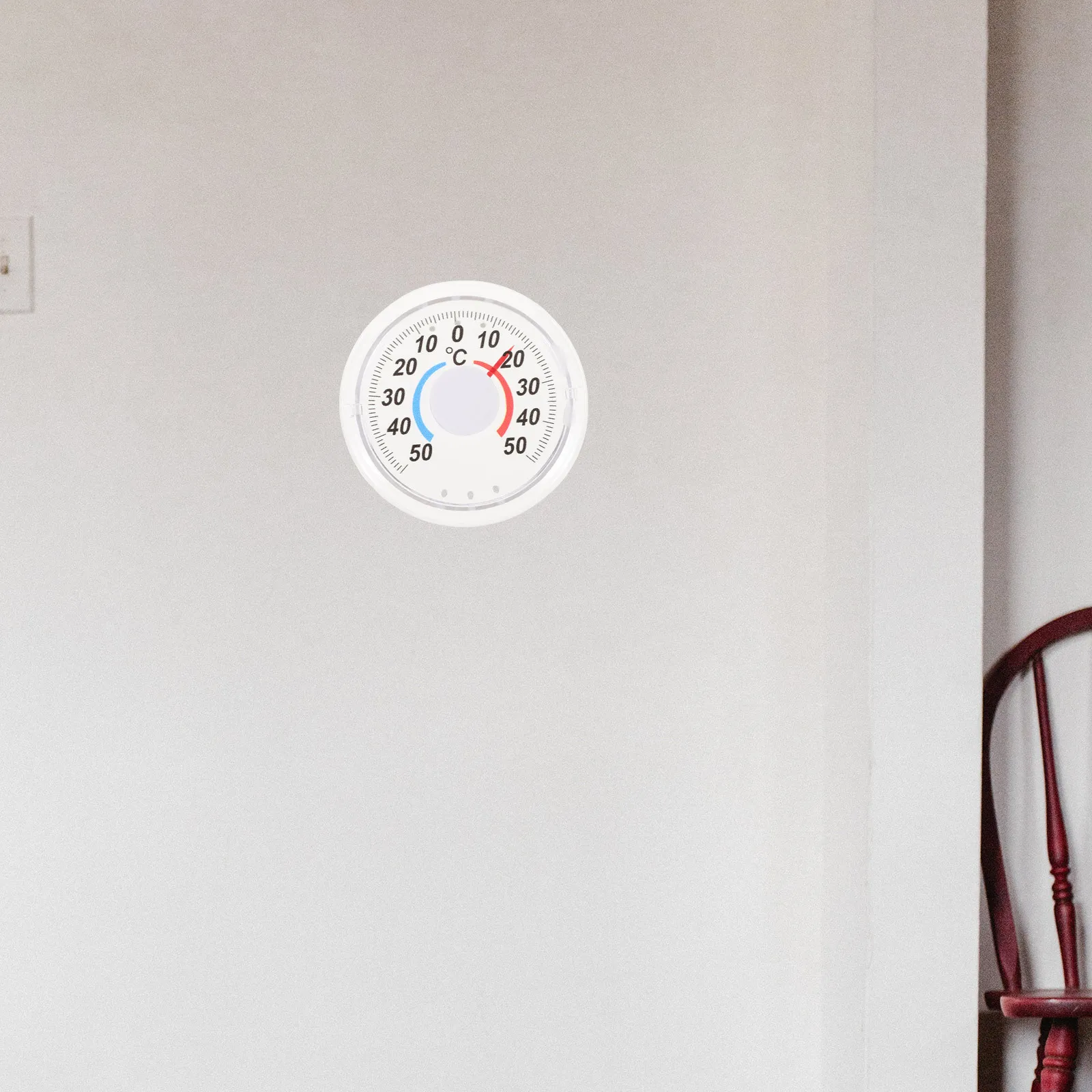 

3Pcs Wall Thermometer Wooden Base Double Row Design Safe Liquid Easy Hang for Backyard Schools Hospitals