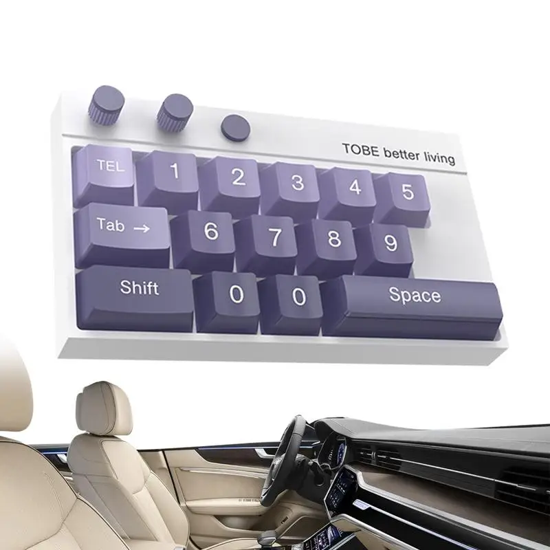 

Keyboard Telephone Number Plate Parking Number Sign Auto Dashboard Ornament Car Interior Accessories Novel Keyboard Number Plate