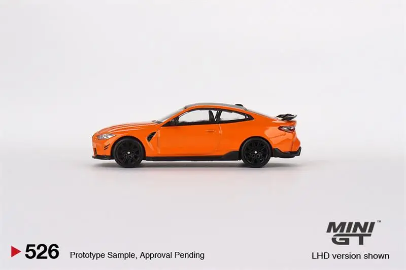 MINI GT 1:64 M4 M Performance G82 Fire Orange LHD Diecast Collector's Vehicle Model Car