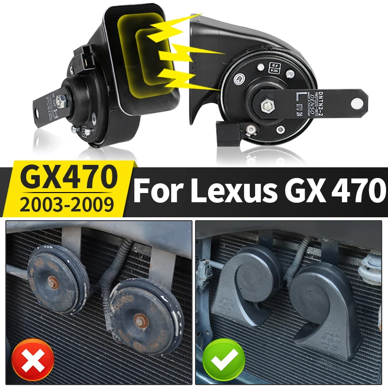 

For 2003-2009 Lexus GX 470 GX470 2008 2007 2006 2005 2004 Modified Accessories Tweeter Snail Sound Horn Parts Upgrade Body Kit