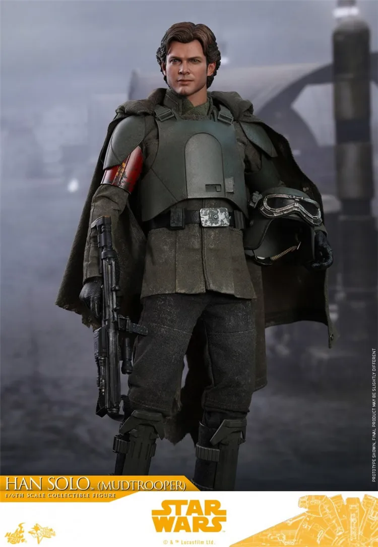 Tokoh aksi Star Wars mainan laris asli HAN SOLO Mudtrooper 1/6 koleksi HT MMS493 koleksi Model boneka patung