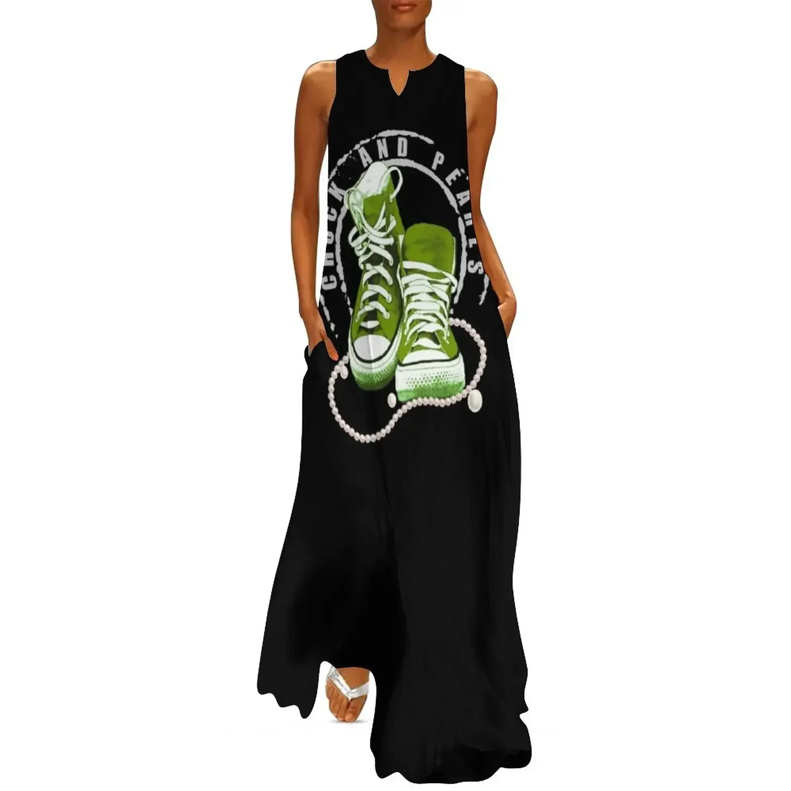 

Chuck and Pearls Long Dress Dress vintage dresses women summer 2025 summer clothes birthday dress for women luxury 2025