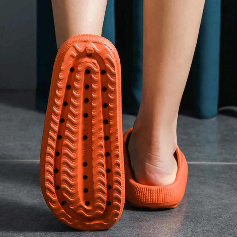 Hausschuhe Frauen Mode Sommer rutsch feste Sandalen Schuhe Strand rutschen High Heels Dusche Pantoffel weiche Sohle Frauen Männer Damen Badezimmer