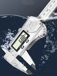 300mm 200mm 150mm IP67 Waterproof Digital Caliper Metal Housing Electronic Vernier Caliper gauge micrometer can work in water
