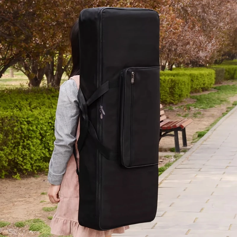 

Сумка для клавиатуры на 61 клавишу, утолщенная, водонепроницаемая, чехол для электронного органа, портативная сумка-рюкзак для хранения, запчасти для Yamaha