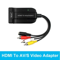 ビデオアダプターvx8812,1080p,dmiからav/s,hdmi2av s cvbs,hdmi-co to av,svido rca