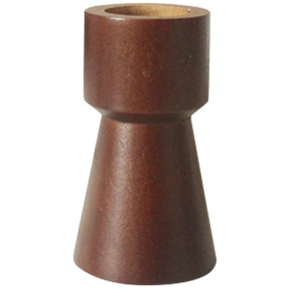 

Wooden Holder Modern Simple Style Home Wedding Decor Exquisite Craftsmanship Long Lasting Use Taper Holder