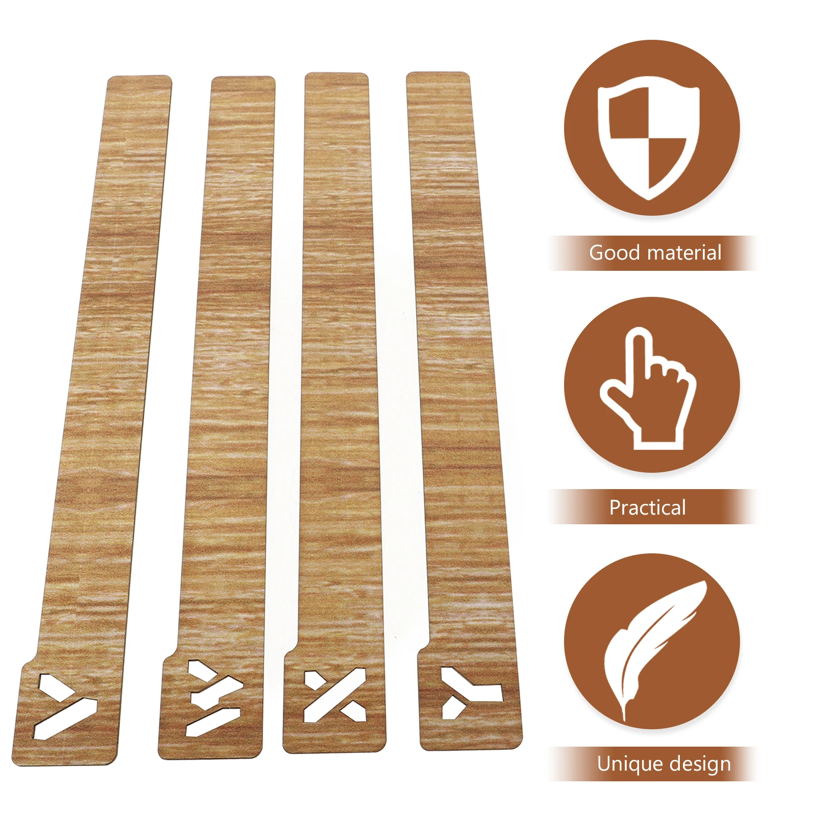 

26pcs Alphabet Bookmarks Wooden Letter Markers for Books Classifying Mini Size Children Learning Decor Library
