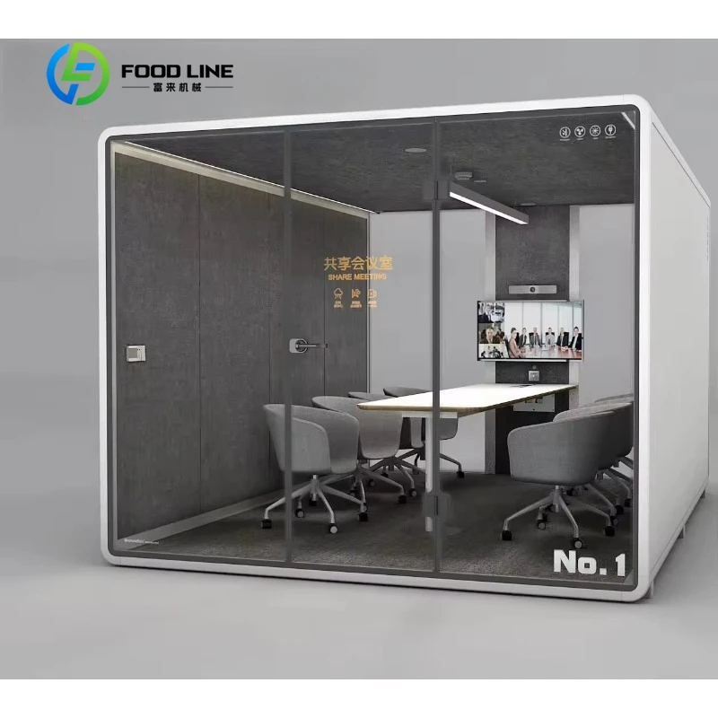 Customized Sound Proof Office Pod 8 Seater Fast Assemble Economical Smart Booth for Home Study Meeting Work