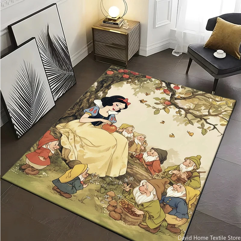 Snow White area carpet for children Living room Bedroom floor mat  Kitchen Rug Children\'s Bedroom Mat Non-slip Mat Decoration