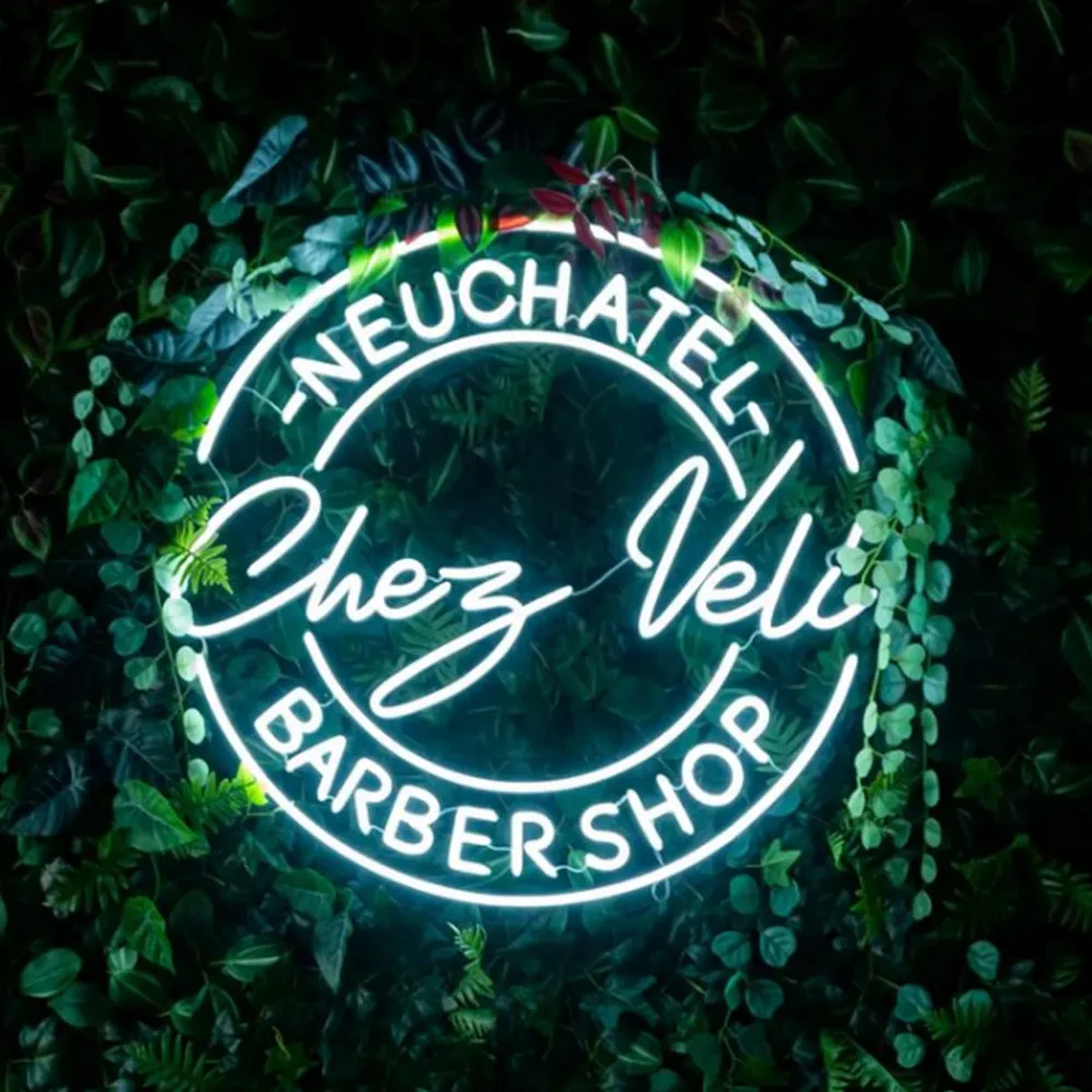 Customizable LED Neon Sign for Wall Decor - Transparent Flexible Lettering for Private Parties Office Wedding Shop Decor