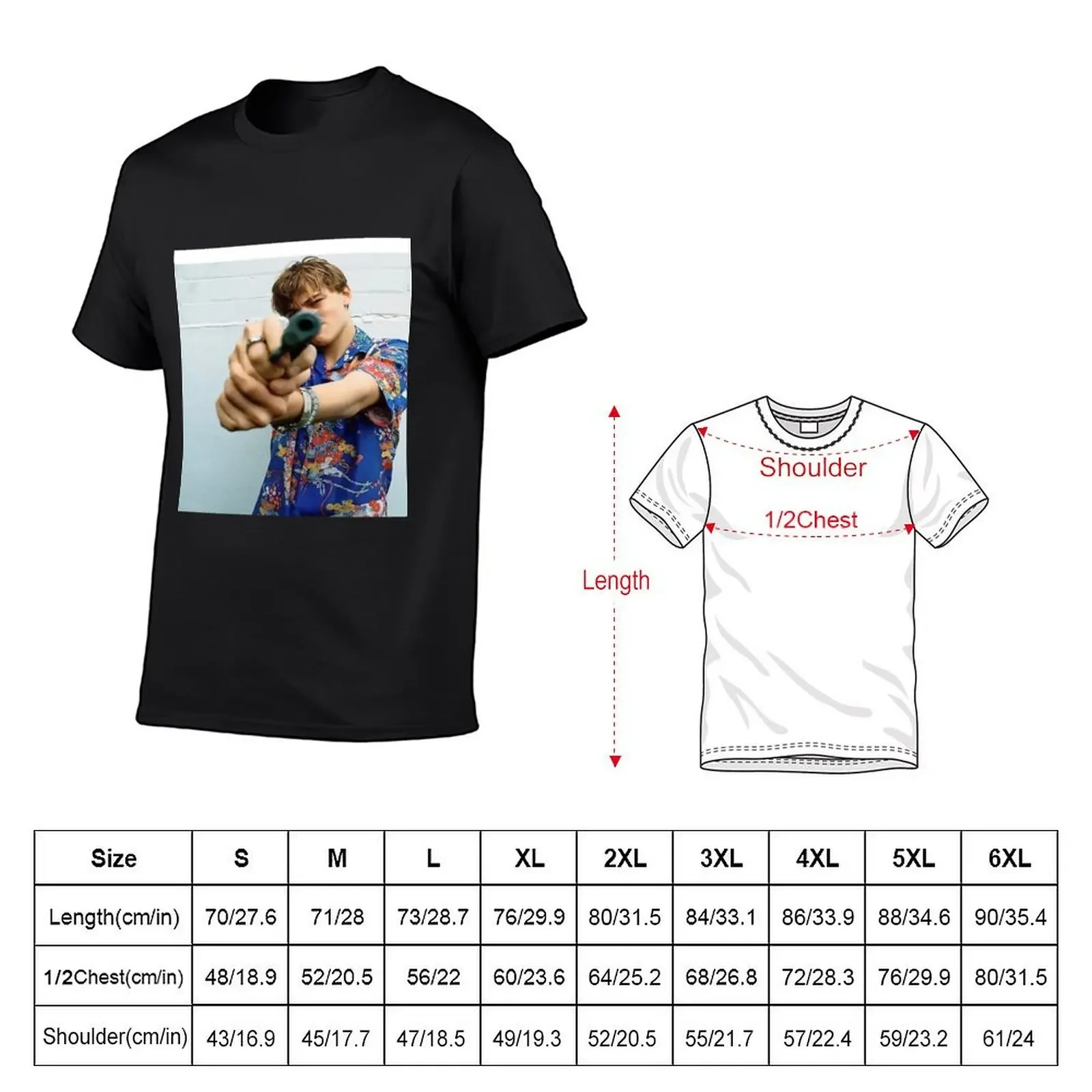 Leo DiCaprio T-Shirt vintage clothes designer shirts oversized graphic tee vintage t shirts funny t shirts for men