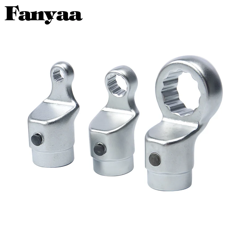 Fanyaa Round End Spanner Head Slugging Ring 7-16mm, Round Mortise Socket 16mm, Hammering Ring Wrench Head Connector Part