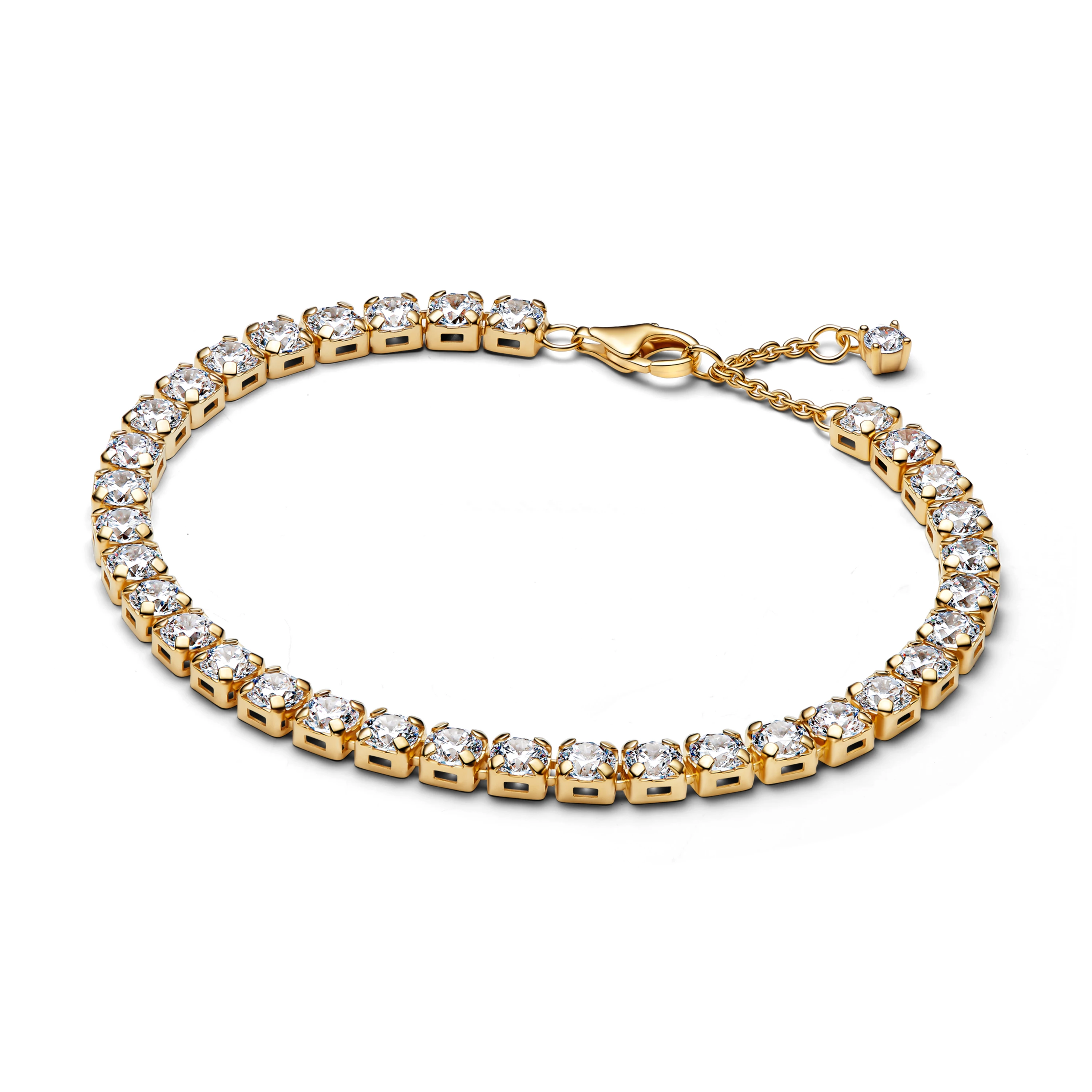 Rundes Armband aus 925er Silber mit Zirkonia, Damenarmband, Maria Idéa Armband, Festtagsarmband, Edles Schmuckarmband, Geschenke – Detail 2