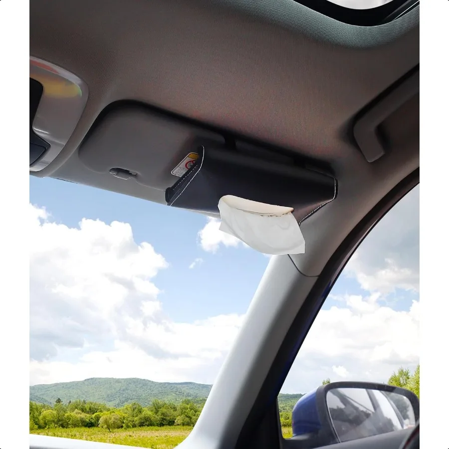Car Tissue Refills 300 Sheets Facial Tissues Refills for Car Visor Tissue Holder Travel Tissue Tubes Box Container Perfect Fit