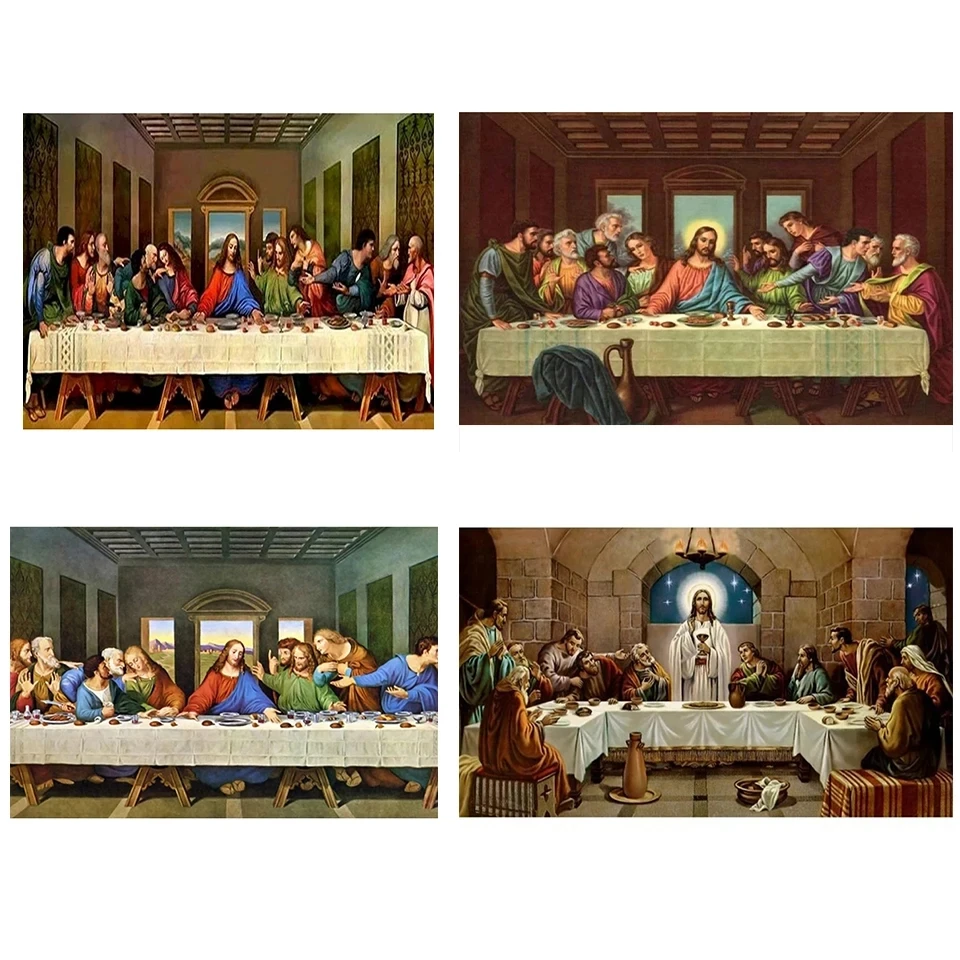 

Набор для вышивания алмазной мозаикой 5D DIY: Портрет «Тайная вечеря», Алмазная вышивка, Картина из водных страз, Набор для вышивания крестиком, Ручная работа