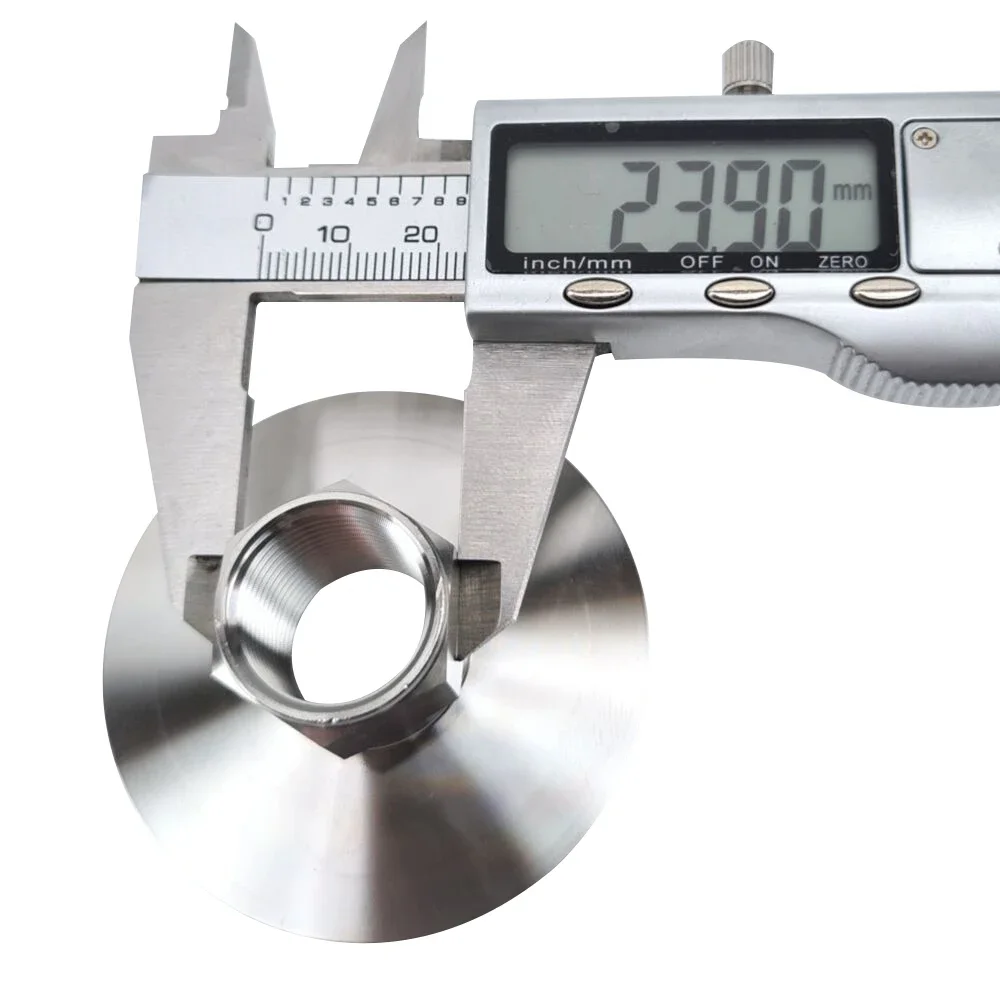 KegLand Stainless Steel Clamp Joint  2 Inch Tri-Clover with 1/2 Female Thread (BSP)