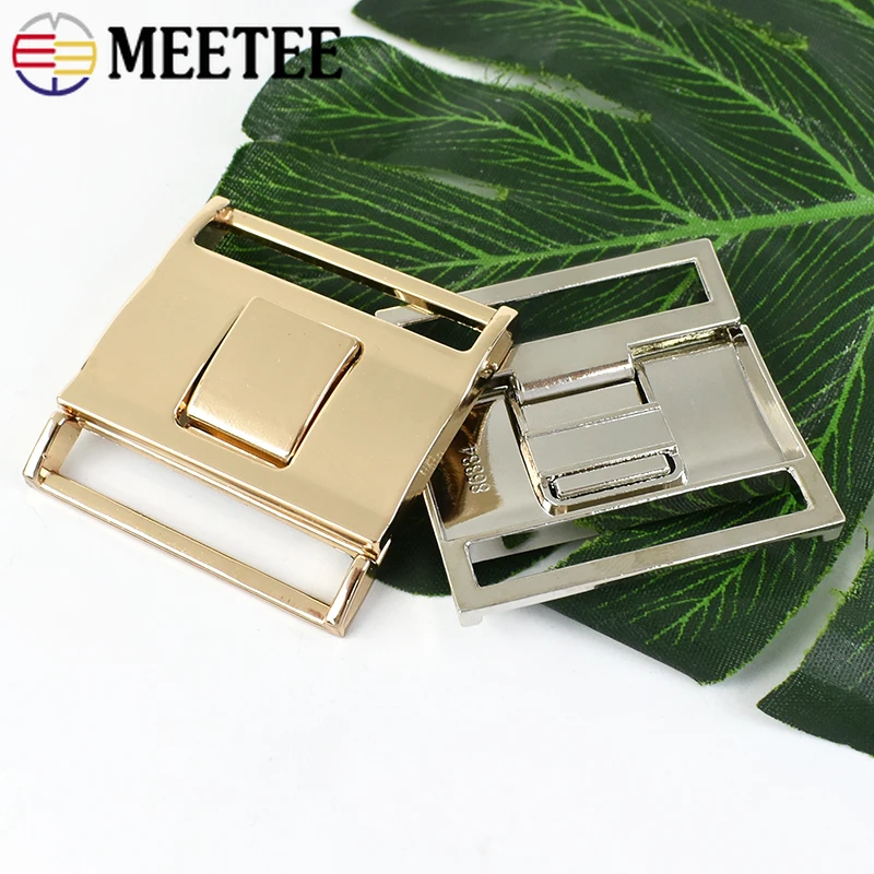 1-5 pz Meetee 40mm fibbie per cinture in metallo giacca a vento piumino bottoni decorativi abito indumento combinazione fibbia accessori