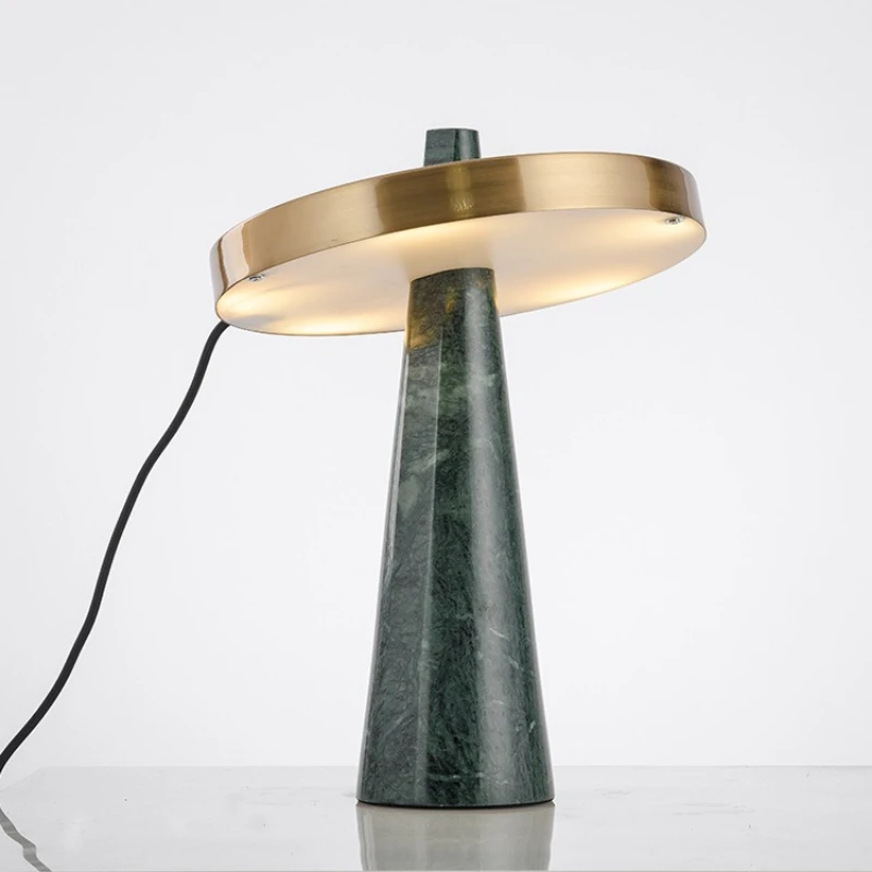 Marble table lamp classical modern simple model room table lamp living room bedroom study decorative table lamp