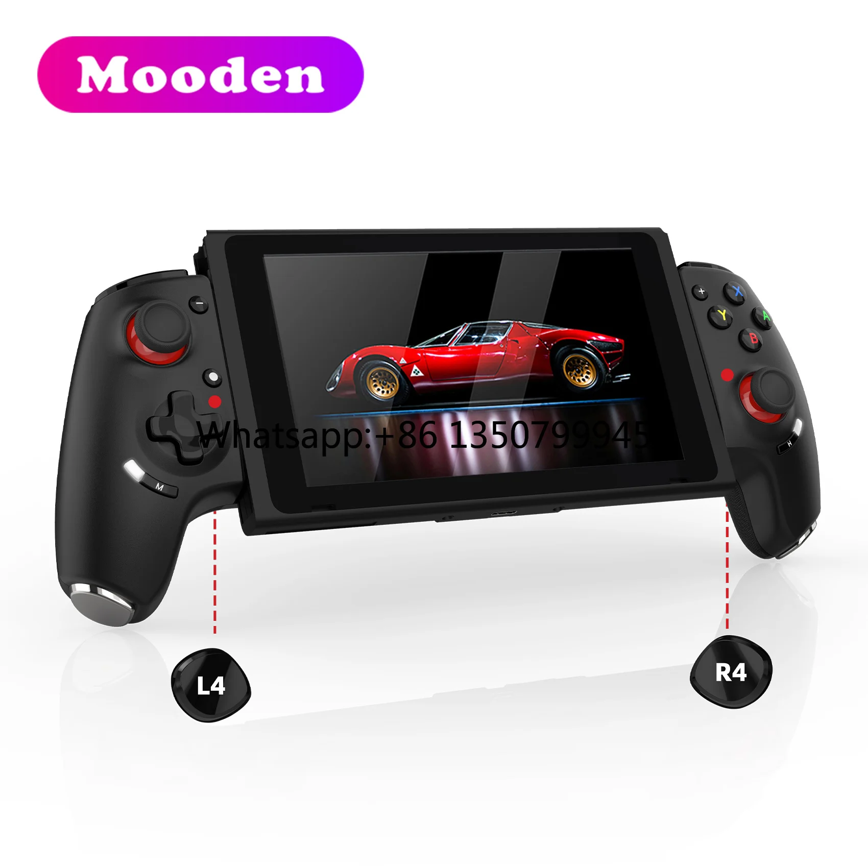 

L AB02S Stretching Games Controller BT Wireless Gamepad Double Vibration Motors Joysticks 450mAh for NS/Switch2