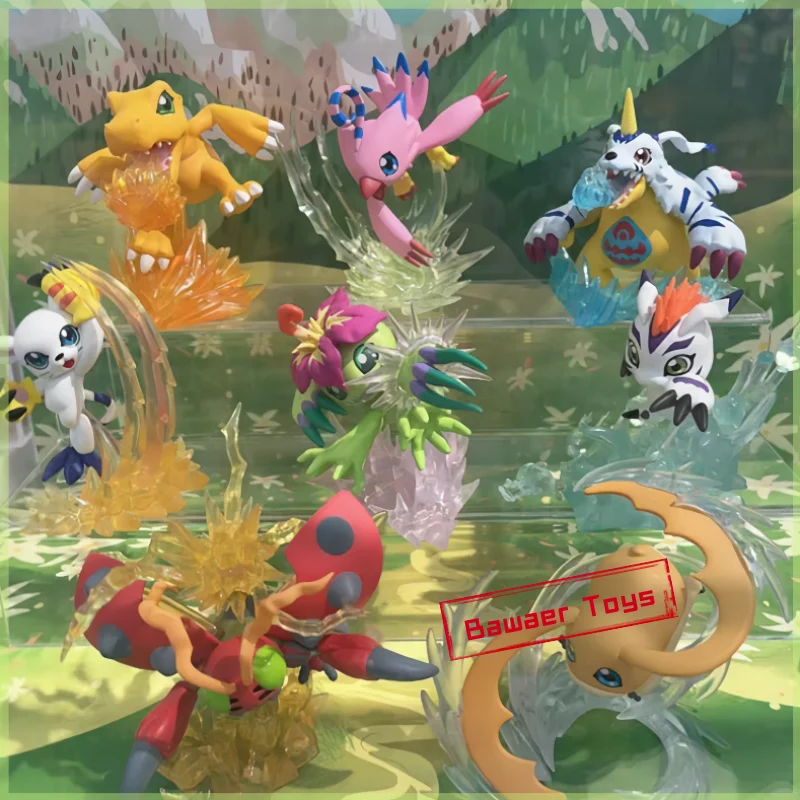 

Genuine Digimon Adventure Q Version Agumon Piyomon Tailmon Palmon Pvc Anime Figure Blind Box Model Collection Toy Child'S Gift