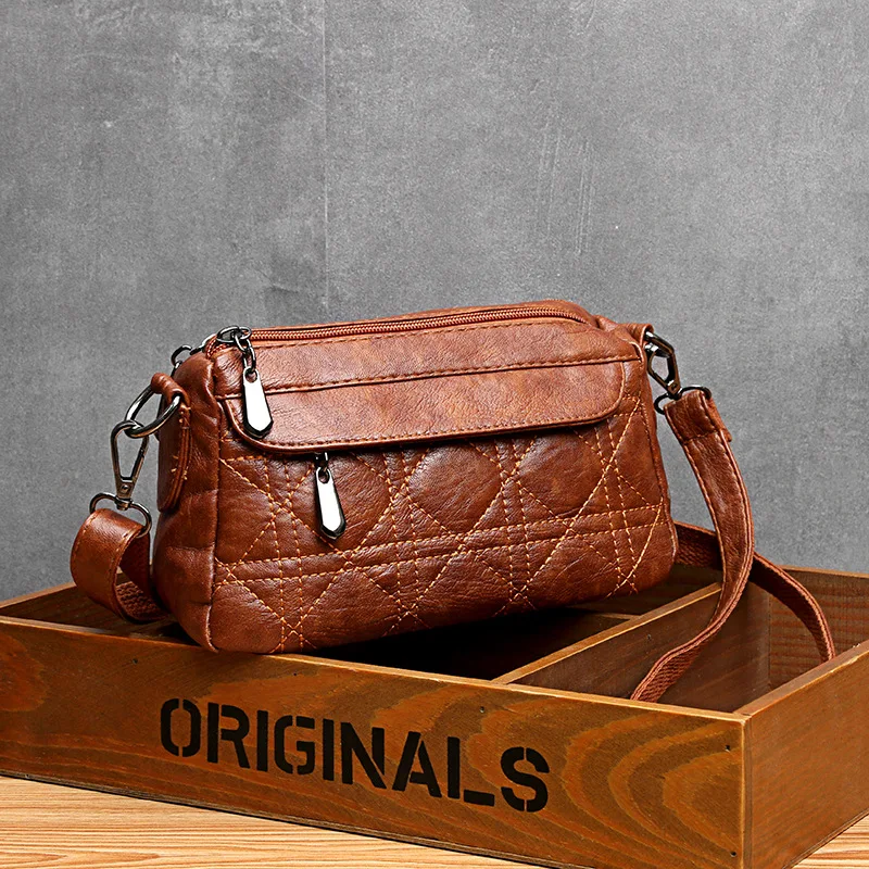 High Quality Soft Women Handbags Luxury Design Lady\'s Shoulder Crossbody Bags Female Purses and Handbags Messenger Bags
