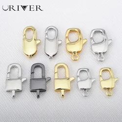 Metal Lobster Clasp DIY Jewelry Findings Necklace Bracelet Fashion Accessories Gold Silver Gifts Open Jump Hooks Connector Parts
