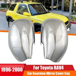 For Toyota RAV4 1996 1997 1998 1999 2000 Car Sticker Rearview Side Mirror Cover Wing Cap Exterior Door Rear View Case Trim ABS