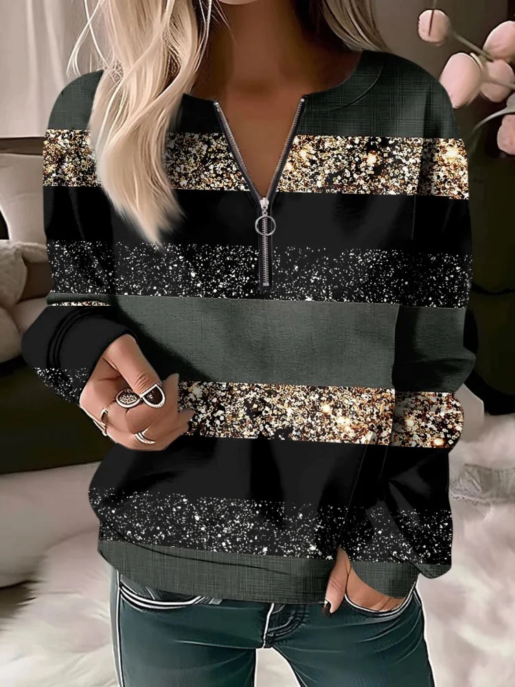 Fall Women's Sweatshirt Pullovers Basic O-Neck Zipper Yellow Red Blue Tie Street Long Sleeve Tops Autumn Casual Loose Sweatshirt