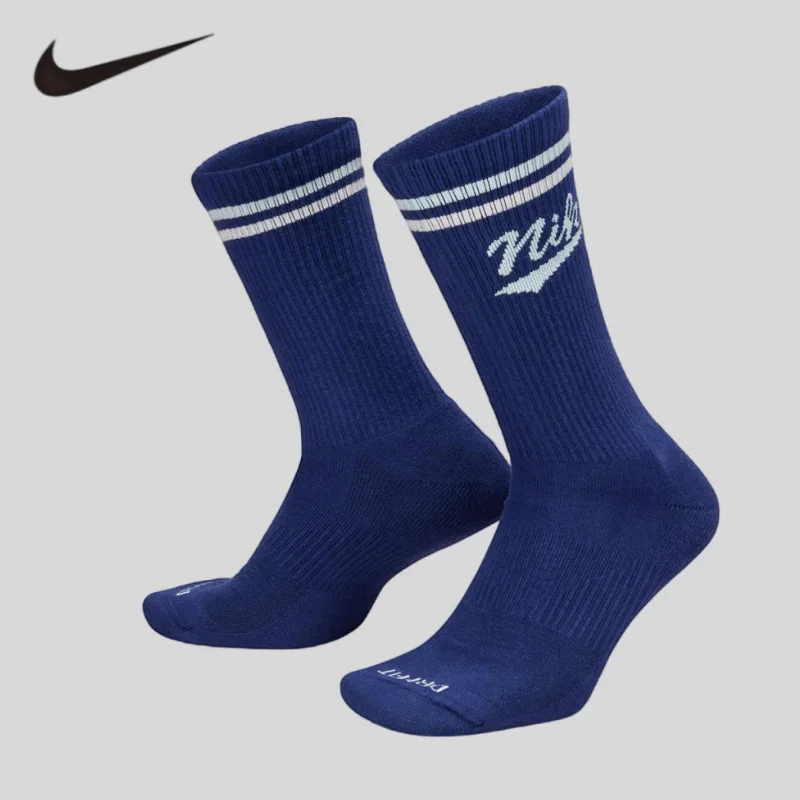 

Nike - New Men's and Women's Casual Training Knitted Sports Socks, Three-Pair Pack, HJ9336-902
