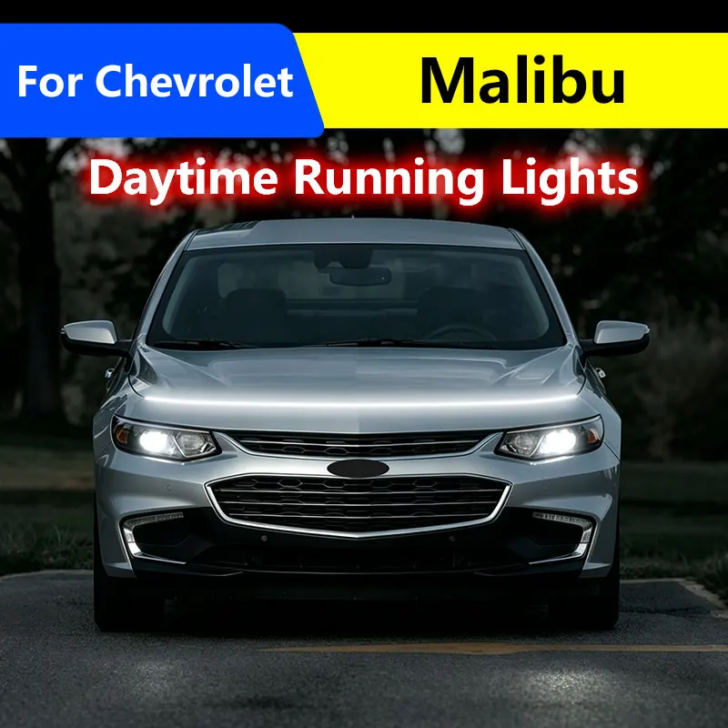 For Chevrolet Malibu Decorative Atmosphere Lamps Ambient Lights Car Flashing 1pcs 12V LED Daytime Ambient Running white Light