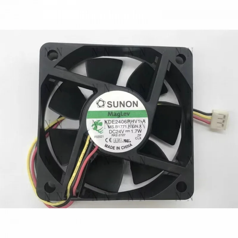 WEP  NEW FOR SUNON 6015 KDE2406PHV1-A DC24V 1.7W Inverter cooling fan