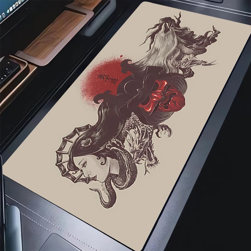 Mouse pad Demon Mask Computer Speed type carpet mat for esports player Laptop Rubber Anti Slip Keyboard Mousepad Office Desk Mat