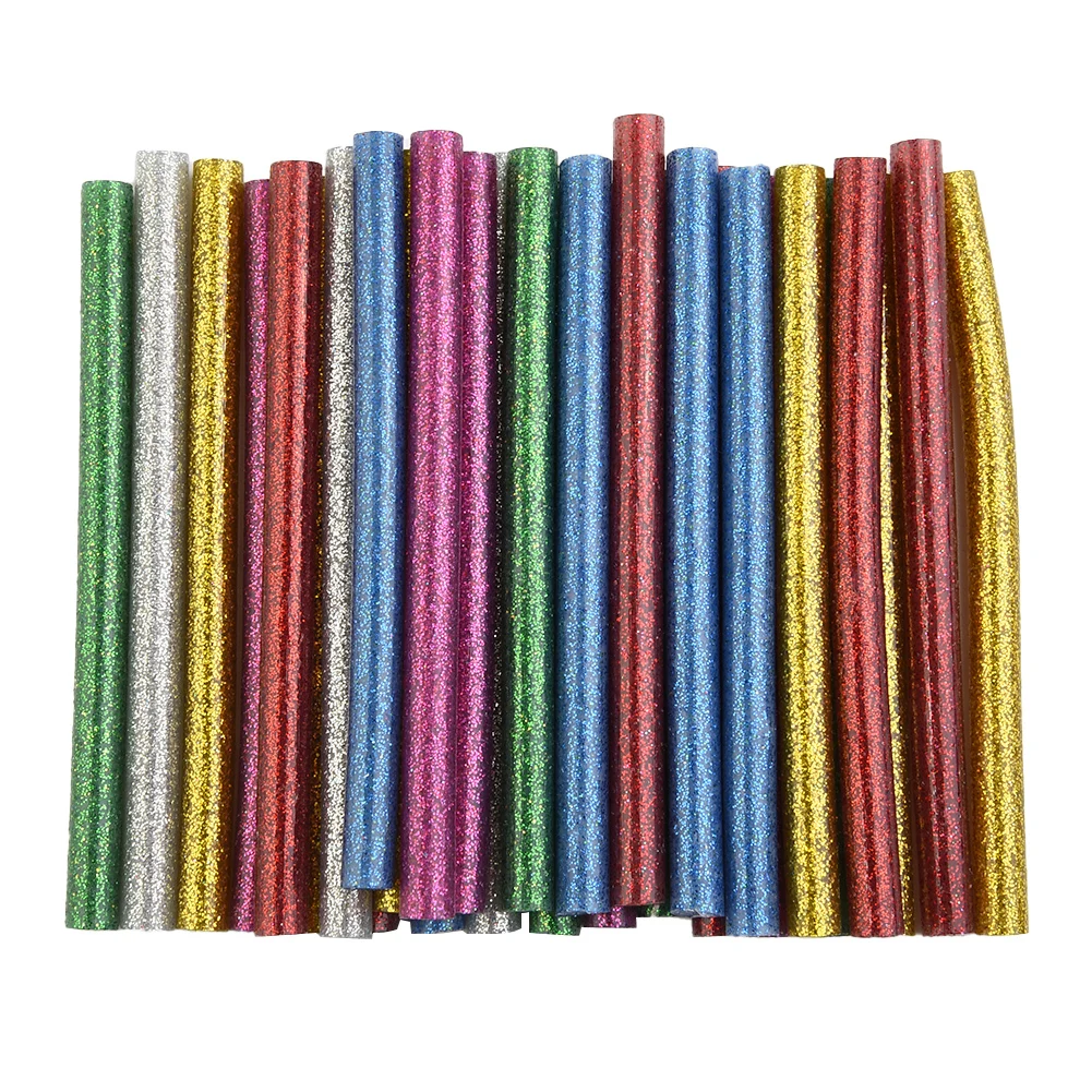 

Colorful Glitter Hot Glue Set of 30 Pcs for Creative Crafts and Quick Repairs on Various Materials in Your Home