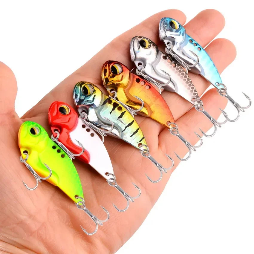 1 Pcs Metal All Water Layer Throw Colorful Vibration VIB Sequin Luya Artificial Bass Bait Special Bait for Tremor Bait