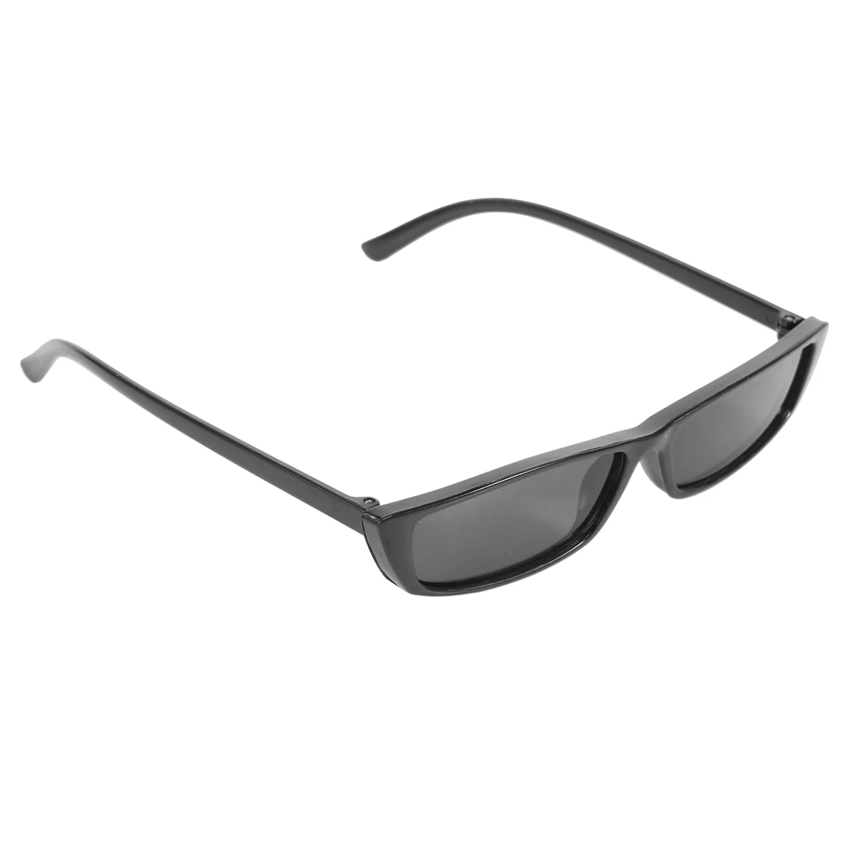 Gafas de sol rectangulares Vintage para mujer, montura pequeña, gafas Retro, S17072, montura negra